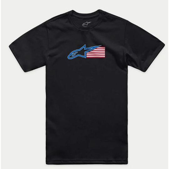 Alpinestars Racing USA CSF Tee černé Alpinestars Racing USA CSF Tee černé