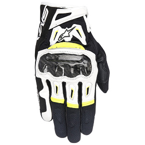 rukavice SMX-2 AIR CARBON, ALPINESTARS (černé/bílé/žluté fluo) 2026