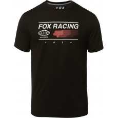 Pánské triko Fox Global Ss Tech Tee Black Pánské triko Fox Global Ss Tech Tee Black