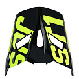 Kšilt JUST1 J22F FALCON titanovo/černo/fluo žlutý