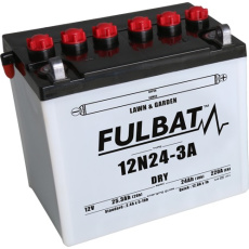 baterie 12V, 12N24-3A, 24Ah, 220A, pravá, konvenční, 184x124x175, FULBAT (vč. balení elektrolytu) baterie 12V, 12N24-3A, 24Ah, 220A, pravá, konvenční, 184x124x175, FULBAT (vč. balení elektrolytu)