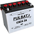 baterie 12V, 12N24-3A, 24Ah, 220A, pravá, konvenční, 184x124x175, FULBAT (vč. balení elektrolytu)