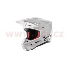 přilba S-M5 SOLID 2022, ALPINESTARS (lesklá bílá) přilba S-M5 SOLID 2022, ALPINESTARS (lesklá bílá)