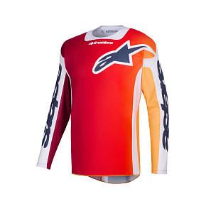 dres RACER PORTL, ALPINESTARS (červená/oranžová/světle šedá) 2026