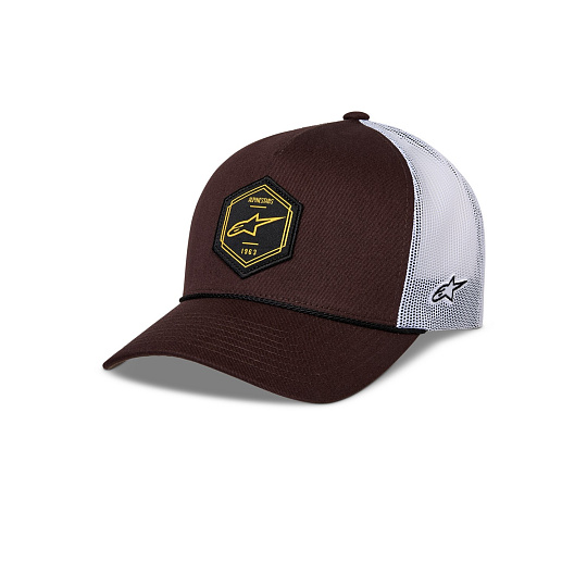 kšiltovka HEXEON TRUCKER, ALPINESTARS (hnědá/bílá) kšiltovka HEXEON TRUCKER, ALPINESTARS (hnědá/bílá)