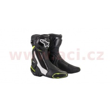 boty SMX PLUS 2, ALPINESTARS (černá/bílá/ žlutá fluo) 2024