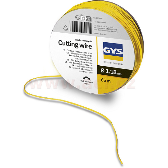 nylonová šňůra na vyřezávání autoskel - 1.18mm / 285kg / 65m GYS