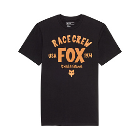 Pánské triko Fox Slogan S Prem Tee Black Pánské triko Fox Slogan S Prem Tee Black