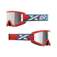 brýle EKS GOX zrcadlové sklo červená/bíla/modrá