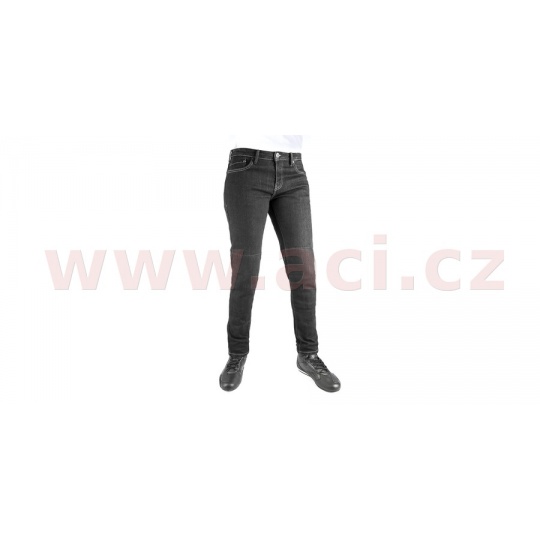 ZKRÁCENÉ kalhoty Original Approved Jeans Slim fit, OXFORD dámské (černá)