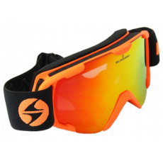 lyžařské brýle BLIZZARD Ski Gog. 952 DAO, matt orange, double smoke lens S21 + full revo red