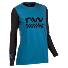 Dámský dres Northwave Edge Woman Jrs Long Sleeve Blue/Black *