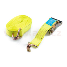 upínací popruh s ráčnou 38 mm, 8 m, 2 t, dvojité háky upínací popruh s ráčnou 38 mm, 8 m, 2 t, dvojité háky