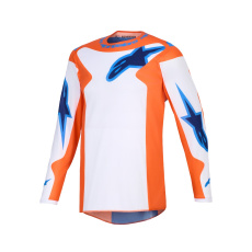 dres FLUID GRID, ALPINESTARS (oranžová/modrá) 2026