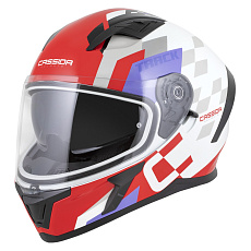 přilba Orbit Track, CASSIDA (červená fluo/bílá/fialová/černá) 2026
