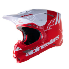 přilba SUPERTECH S-M8 RADIUM 2, ALPINESTARS (červená/bílá) přilba SUPERTECH S-M8 RADIUM 2, ALPINESTARS (červená/bílá)