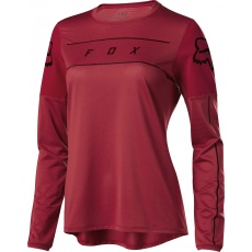 Dámský dres Fox Womens Flexair Ls Fine Line Jersey Cardinal