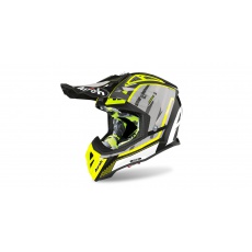 přilba AVIATOR GLOW 2.3 AMS2, AIROH - Itálie (žlutá/černá/šedá) přilba AVIATOR GLOW 2.3 AMS2, AIROH - Itálie (žlutá/černá/šedá)
