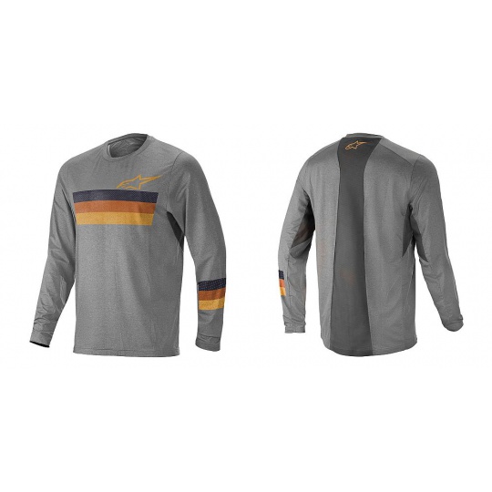 Alpinestars ALPS 6.0 L/S dres Melange Light Grey Blue Orange