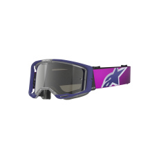 brýle VISION 8 CORP, ALPINESTARS (fialová/čirá, zrcadlové stříbrné plexi) 2026