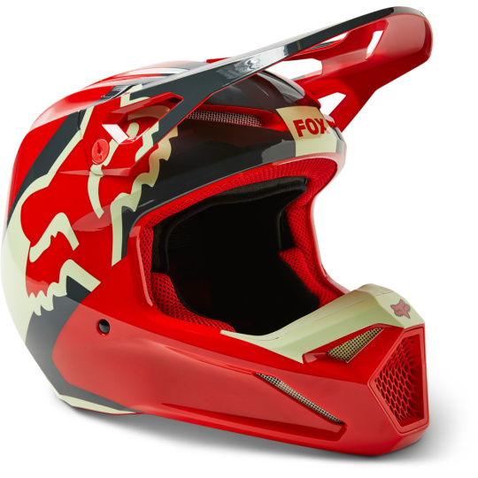 Pánská přilba Fox V1 Xpozr Helmet Dot/Ece  Fluorescent Red