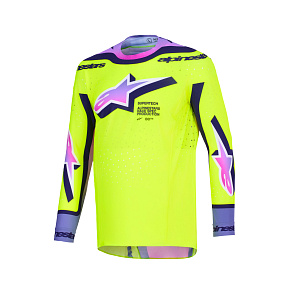 dres SUPERTECH VISTA, ALPINESTARS (žlutá fluo/fialová/černá) 2026 dres SUPERTECH VISTA, ALPINESTARS (žlutá fluo/fialová/černá) 2026