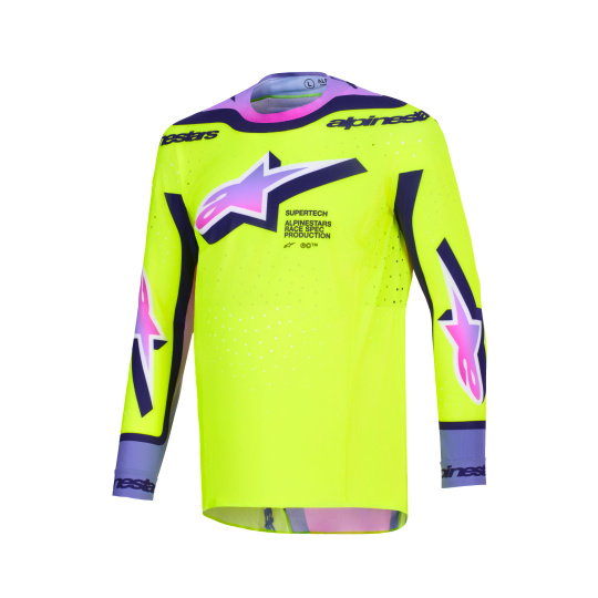 dres SUPERTECH VISTA, ALPINESTARS (žlutá fluo/fialová/černá) 2026