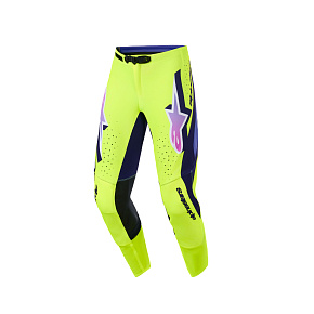 kalhoty SUPERTECH VISTA, ALPINESTARS (žlutá fluo/fialová/černá) 2026 kalhoty SUPERTECH VISTA, ALPINESTARS (žlutá fluo/fialová/černá) 2026