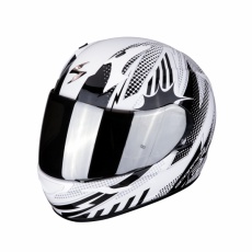 Moto přilba SCORPION EXO-390 POP bílo/černá Moto přilba SCORPION EXO-390 POP bílo/černá