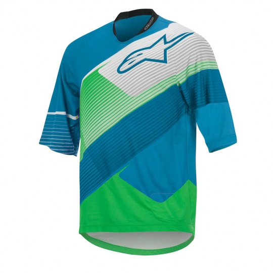 Alpinestars Depth 3/4 Jersey dres Royal Blue White Acid Green