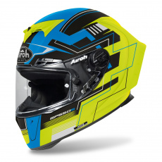 přilba GP 550 S Challenge, AIROH (matná modrá/žlutá) 2023