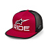 kšiltovka RIDE 4.0 TRUCKER, ALPINESTARS (červená/černá/bílá)