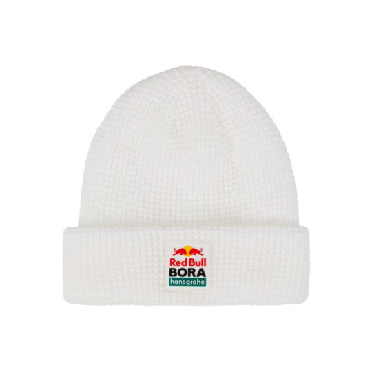 Volnočasová čepice Red Bull Bora Hansgrohe bílá s logem