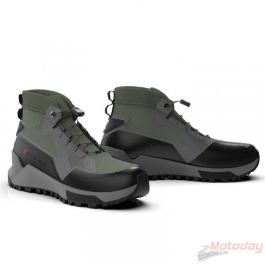 Moto boty FORMA KUMO olivově/černo/šedé