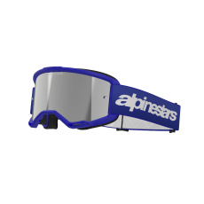 brýle VISION 3 WORDMARK, ALPINESTARS (modrá, zrcadlové stříbrné plexi) 2027