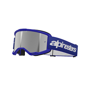 brýle VISION 3 WORDMARK, ALPINESTARS (modrá, zrcadlové stříbrné plexi) 2027 brýle VISION 3 WORDMARK, ALPINESTARS (modrá, zrcadlové stříbrné plexi) 2027