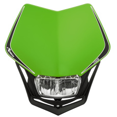 UNI přední maska včetně světla V-Face FULL LED, RTECH (zelená/černá) UNI přední maska včetně světla V-Face FULL LED, RTECH (zelená/černá)
