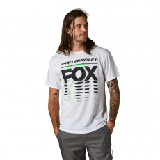 Pánské triko Fox Pro Circuit s Tee Optic White Pánské triko Fox Pro Circuit s Tee Optic White