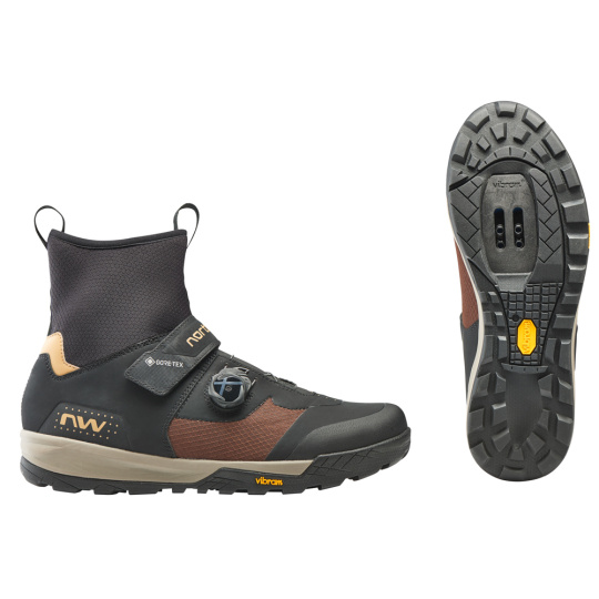 Pánské MTB tretry Northwave Kingrock Plus Gtx  Black/Brown