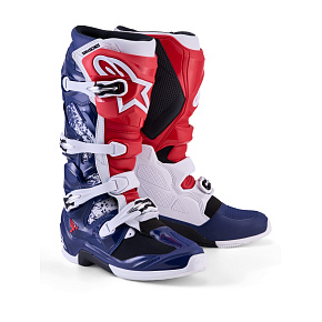 boty TECH 7 limitovaná edice UNITY, ALPINESTARS (červená/bílá/modrá) 2026