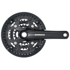 kliky SHIMANO Alivio FC-T4010 , 170mm, 48-36-26 zubů, černé, s krytem, 9 speed, pro osu octalink kliky SHIMANO Alivio FC-T4010 , 170mm, 48-36-26 zubů, černé, s krytem, 9 speed, pro osu octalink