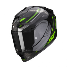 Moto přilba SCORPION EXO-1400 EVO CARBON AIR KYDRA černo/zelená