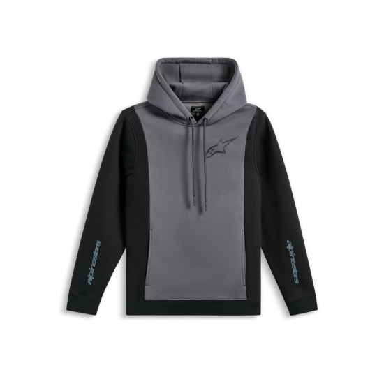 mikina IGNITE HOODIE, ALPINESTARS (šedá/černá)