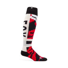 Pánské MX ponožky Fox 180 Kairos ock  White/Fluorescent Red