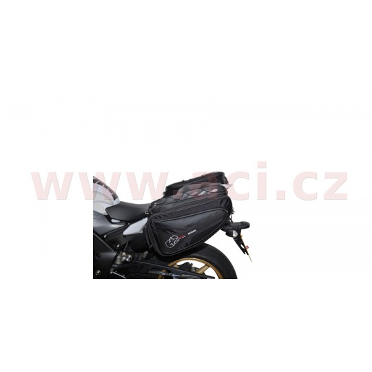 boční brašny na motocykl P50R, OXFORD (černé, objem 50 l, pár)