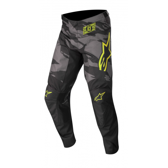 kalhoty RACER TACTICAL, ALPINESTARS (černá/šedá maskáčová/žlutá fluo)