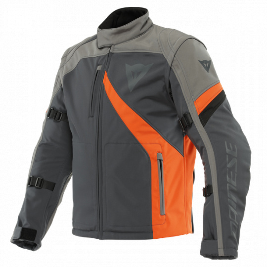 Moto bunda DAINESE RANCH TEX ebony/charcoal grey/flame orange