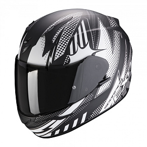 Moto přilba SCORPION EXO-390 POP matná černo/bílá Moto přilba SCORPION EXO-390 POP matná černo/bílá