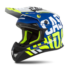 přilba Cross Cup Sonic, CASSIDA (modrá matná/bílá/žlutá fluo/černá/šedá) přilba Cross Cup Sonic, CASSIDA (modrá matná/bílá/žlutá fluo/černá/šedá)