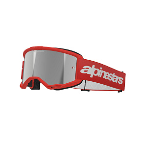 brýle VISION 3 WORDMARK, ALPINESTARS (červená, zrcadlové stříbrné plexi) 2027 brýle VISION 3 WORDMARK, ALPINESTARS (červená, zrcadlové stříbrné plexi) 2027